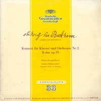 Deutsche Grammophon : Kempff - Beethoven Concerto No. 2